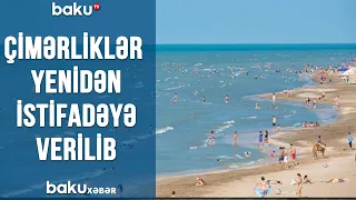 Çimərliklər yenidən istifadəyə verilib