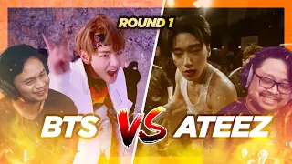 Round 1: ATEEZ(에이티즈) - 'BOUNCY' vs BTS (방탄소년단) 'Not Today' MV Reaction & Review. Banger vs Banger.