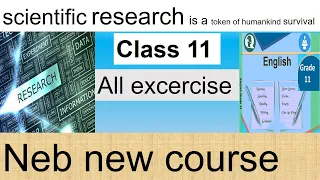scientific research is a token of humankind's survival excercise and summary | class 11 english neb