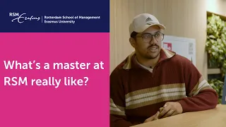 Students answer questions about studying a Master at Rotterdam School of Management
