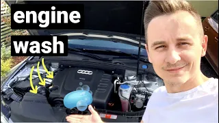 Engine cleaning with a pressure washer - Audi A4 B8 2.0 TDI