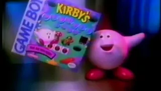 Kirby's Pinball Land Nintendo Game Boy Video Game Ad (1993) (windowboxed)