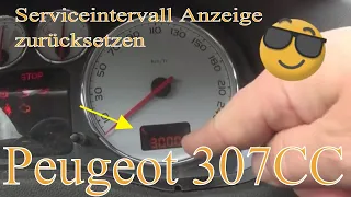 Peugeot 307 / 307CC Service intervall zurücksetzen