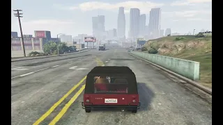 GTA 5 - Pigeon got run over by a car