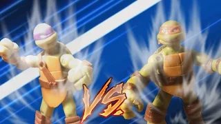 TMNT  STOP MOTION - Mikey vs donnie 1/3