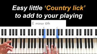 Easy Quick Little Country Lick for Beginners/Intermediate