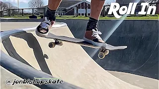 Learn to Roll In Over the Coping in a Bowl on a Skateboard