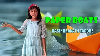 PAPER BOATS | Poem by Rabindranath Tagore | English Literature I Class IV