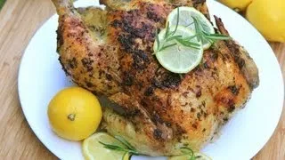 Lemon Garlic & Rosemary Roasted Chicken Recipe