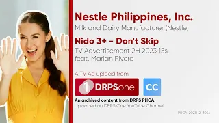 Nido 3+ "Don't Skip" TV Ad 2H 2023 15s with Marian Rivera (Philippines) [CC]