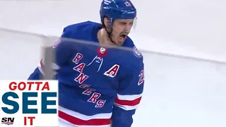 GOTTA SEE IT: Chris Kreider Makes Beauty Move To Finish On Break Off Saucer Feed From Mika Zibanejad