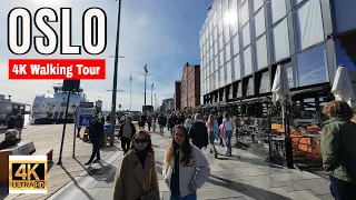 Oslo Norway 🇳🇴 April 2024 Walking Tour - 4K 60 fps HDR
