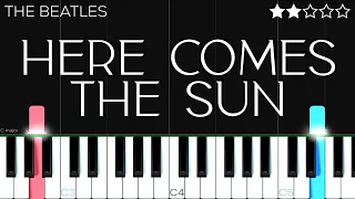 The Beatles - Here Comes The Sun | EASY Piano Tutorial