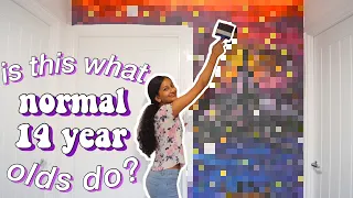 I PAINTED ART ON MY WALL 2020! Painting artwork on my wall as a teenager because why not?*TTPS Ep 1*