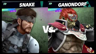 Super Smash Bros Ultimate Amiibo Fights   Request #8106 Snake vs Ganondorf