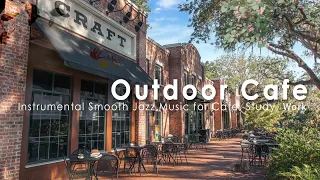 Outdoor Coffee Shop Ambience - Spring Morning Jazz for Study, Work, Cafe ASMR In Florida, USA