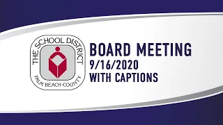 9/16/20 SDPBC Board Workshop & Meeting (with captions)