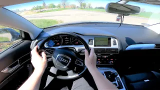 Audi A6 C6 2.0 TDI 170HP Multitronic (2010) POV Test Drive & Acceleration 0-100 | 4K #186