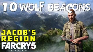 Location of All Wolf Beacons in Whitetail Mountains (Jacob's Region Cult Properties) Far Cry 5
