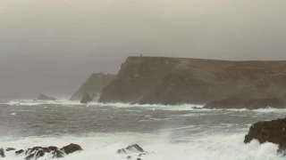 POWERFUL Thunderstorm & Ocean Sounds for Sleep or Study | Heavy Rain & Stormy Sea | 4K HD Video