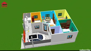 26×36 house plan with car parking | 3d house designs by premshomeplan