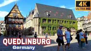 Quedlinburg - One of the Most Beautiful Town in Germany - City Tour 4K