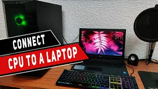How to connect PC to a Laptop screen | Use laptop as a monitor