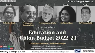 #EducationDialogue | Panel Discussion | Education and Union Budget 2022-23