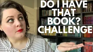 Do I Have That Book? Challenge | Book Tag