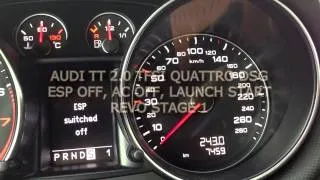 AUDI TT 2.0 TFSI QUATTRO DSG REVO STAGE 1 (260hp) - 0-100 km/h