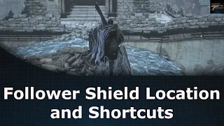 Dark Souls 3 Ashes of Ariandel Follower Shield Location and Shortcuts in the Snowy Mountain Pass