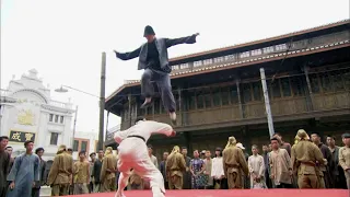 Kung Fu Movie! Japanese master ridicules Chinese Kung Fu, only to be brutally defeated by an elder.
