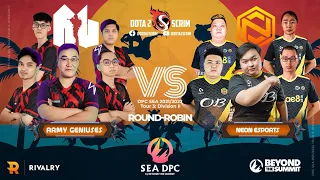 Army Geniuses vs Neon Esports - DPC SEA 2021/22 Tour 3: Division II - Round-Robin - Game Highlights