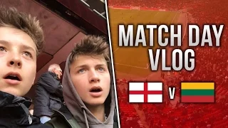 ENGLAND VS LITHUANIA HIGHLIGHTS! 26/3/2017 Our first Vlog!