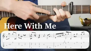 Learn to Play - Here With Me (Marshmello ft. Chvrches) - Fingerstyle Guitar Tutorial