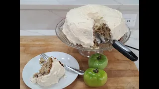 Green Tomato Cake with Brown Butter Cream Cheese Frosting