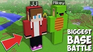 Which BIGGEST BASE IS BETTER JJ vs MIKEY HOUSE in Minecraft ? HOUSE BATTLE JJ vs MIKEY !