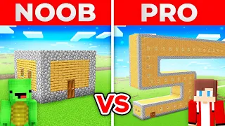 JJ And Mikey BATTLE of The BEST CROKED House in Minecraft Maizen