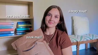 the ultimate book video ⭐️ a new bookshelf, book unboxing & library haul