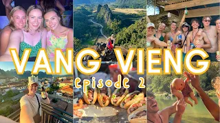 VANG VIENG | more tipsy tubing, nam xay lookout, nights out & a crazy nye at Jaidee's bar! ep. 2 🇱🇦
