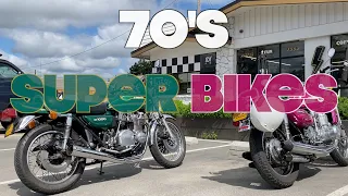 1970s Superbike Motorcycle Ride - Kawasaki KZ1000 and Suzuki GT750 Water Buffalo