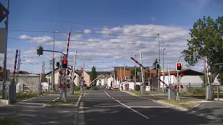Spoorwegovergang Mainaschaff (D) // Railroad crossing // Bahnübergang