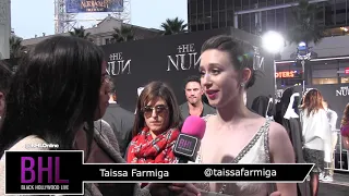 Taissa Farmiga talks about her experience filming The Nun