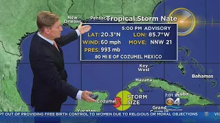 Tracking The Tropics: Tropical Storm Nate 7PM