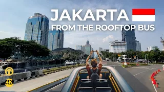 Discover Jakarta from the Rooftop Bus ! | Jakarta City Tour |  Jakarta Bus Tour