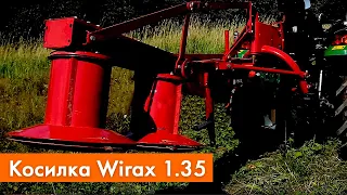 Работа минитрактора Zoomlion RD-244  с косилкой Wirax 1.35