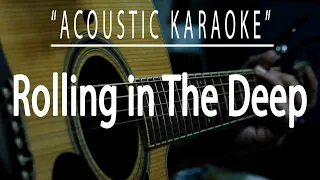 Rolling in the deep - Adele (Acoustic karaoke)