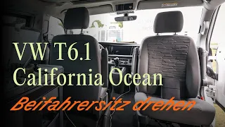 VW T6.1 California Ocean: Beifahrersitz drehen | Off by CamperBoys 2024