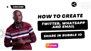 How To Create Twitter, Whatsapp and Email Share in Bubble io