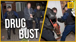 100 police officers raid organised crime drug ring